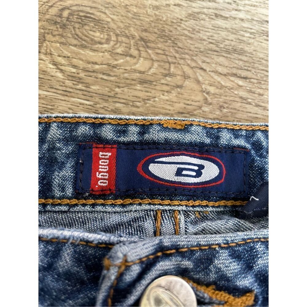Bongo 90’s Y2K Vintage Low Ride Flare Blue Jeans Juniors 7 - Picture 3 of 9